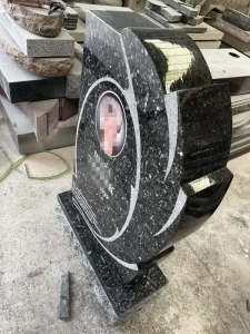 Polished New Emerald Pearl Granite Headstone 5 Polished New Emerald Pearl Granite Headstone 5