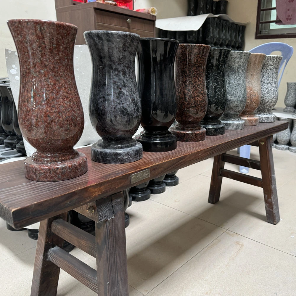 御影石墓石花瓶記念墓石アクセサリー-中国専門墓石メーカー-DALEI STONE