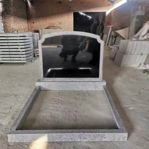 G603 Шаньси Черный гранит Надгробие Русский стиль Бордюрный памятник 7
