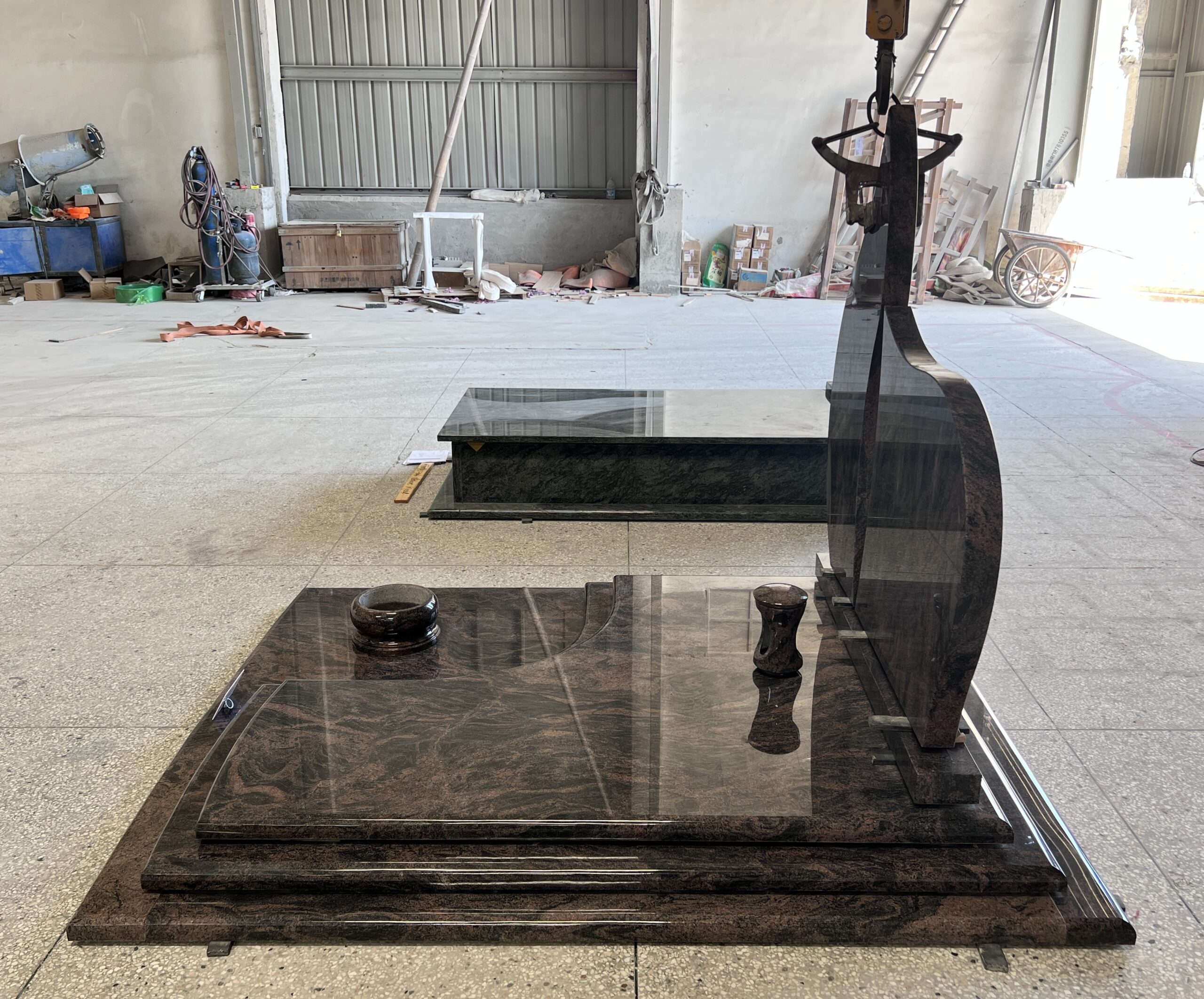 Bespoke Aurora Granite Companion Monument 2
