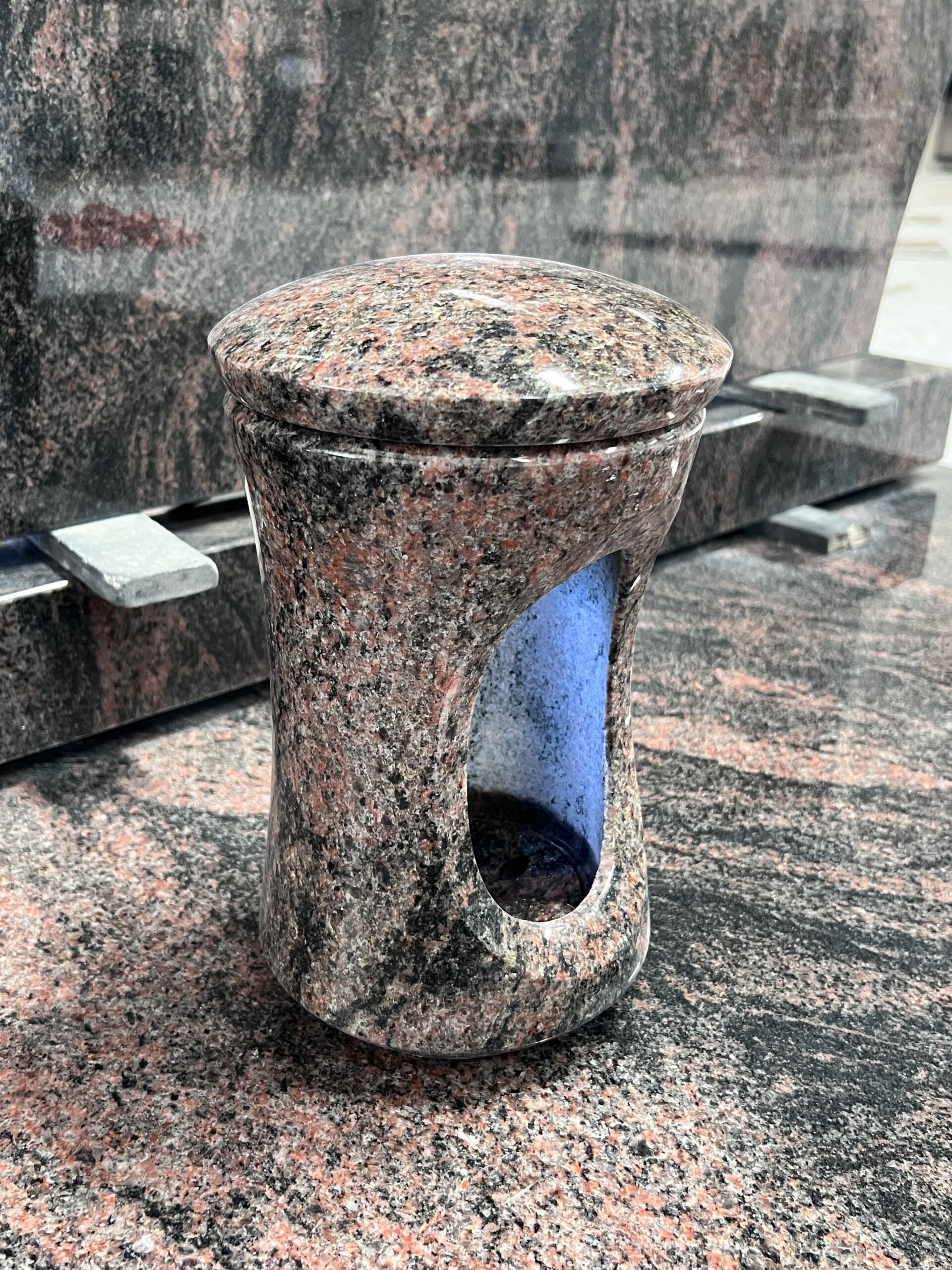 Bespoke Aurora Granite Companion Monument 8