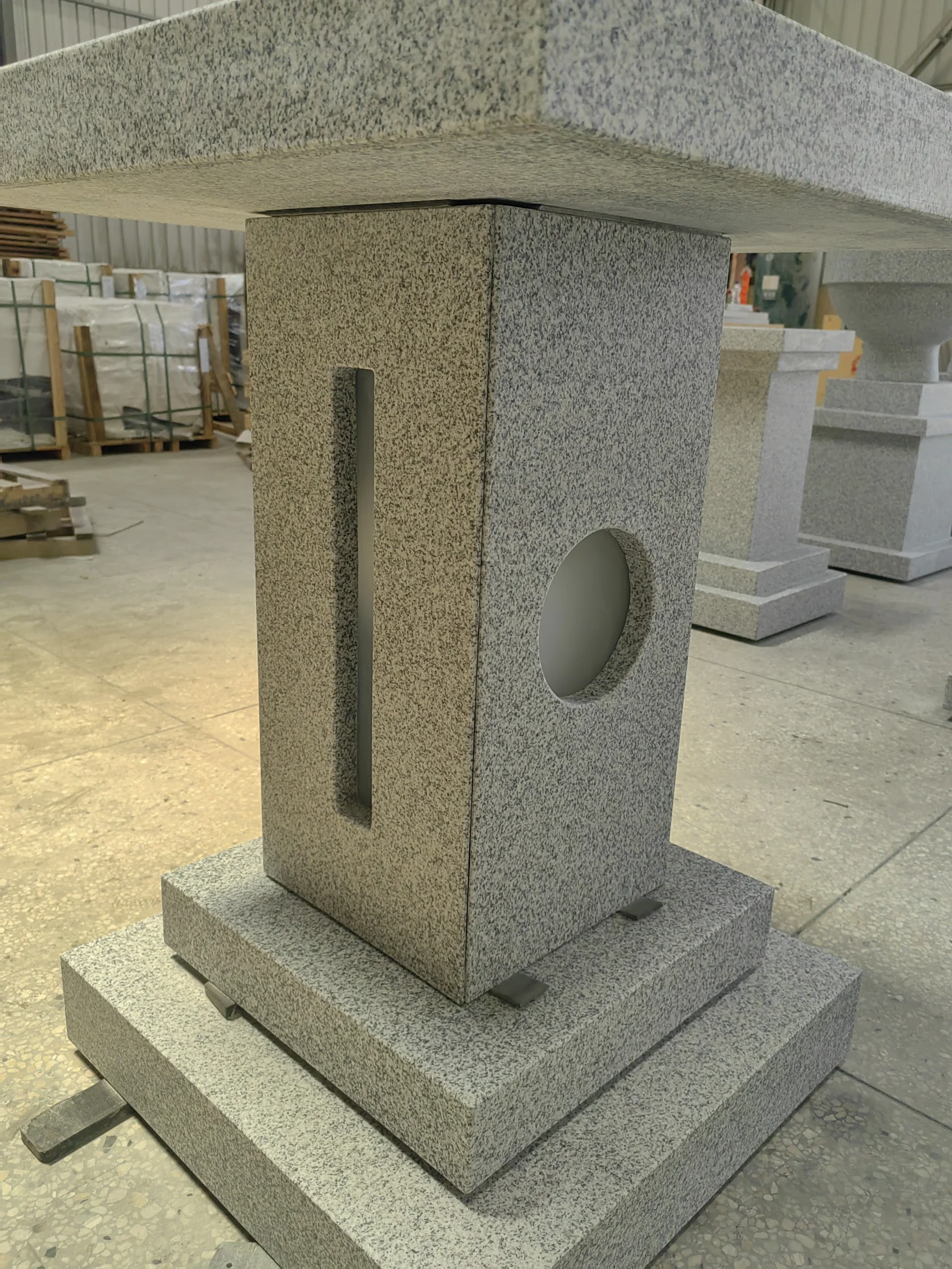 G603 Granite Memorial Lantern for Cemetery Decor 8